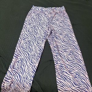 H&M purple zebra pants